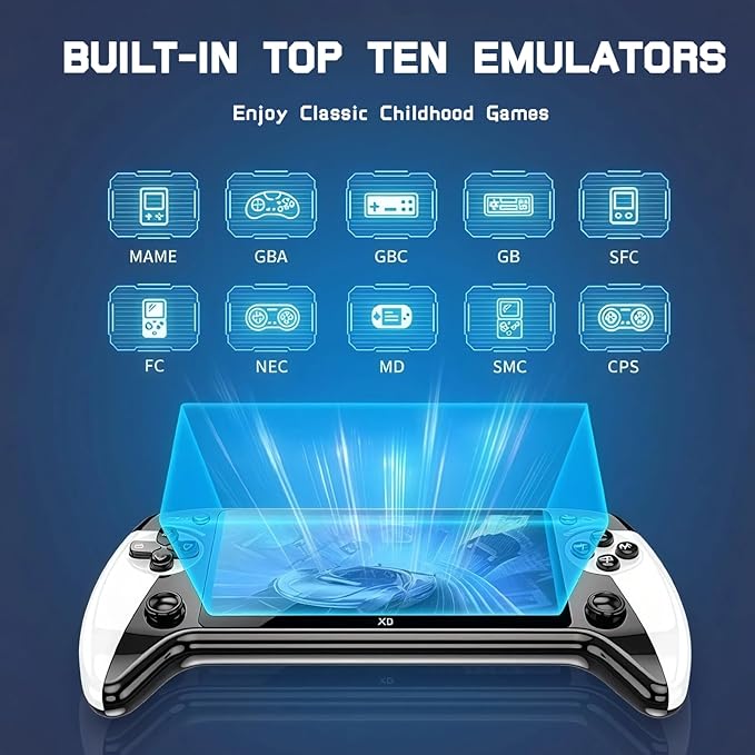 X9 Retro Handheld Game Console,Retro Game Console,5.5-Inch HD IPS Screen, 20,000+ Classic Games, TV Output, Bluetooth Controller, Expandable Storage, 5-Hour Battery Life