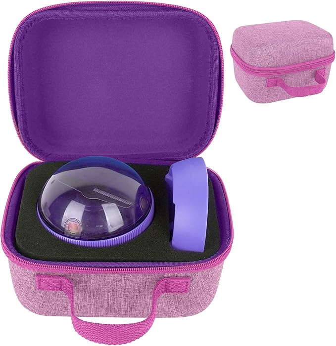 MGZNMTY Travel Case for Bitzee Hamster Ball Interactive Toy - Custom Foam Protective Carrying Box for Virtual Electronic Digital Pet Toy & Dock for Kids (Case Only) (Purple)