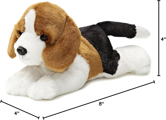Aurora® Adorable Mini Flopsie™ Homer™ Stuffed Animal - Mini Companions Ready for Playful Adventures - for Kids All Ages, Toddlers, Adults, and Families - Brown 8 Inches