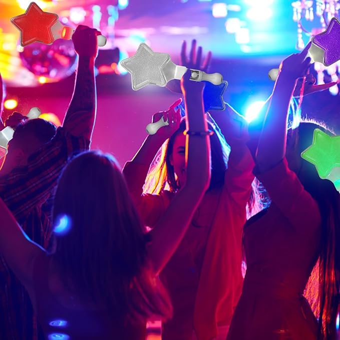 M.best 24pack Glow Sticks Party Supplies, Glow in The Dark Party Favors for Kids and Adults,LED Light up Party Gifts for Halloween, Weddings, Dances, Birthdays, Concerts
