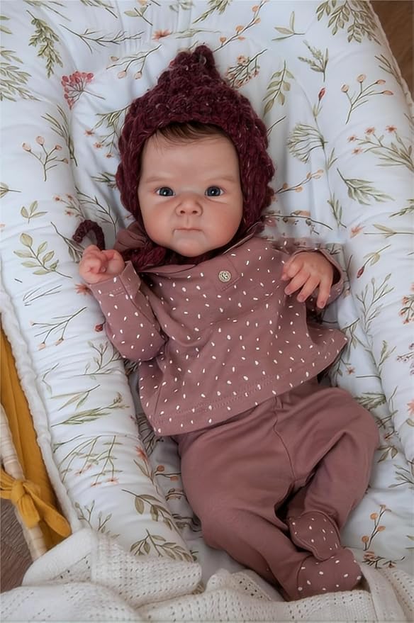 Anano Reborn Baby Dolls Silicone Full Body-18 in Realistic Baby Doll Girl, Full Silicone Babys Doll Lifelike, Anatomically Correct Babys Girl, Real Life Reborn Dolls with Accessories