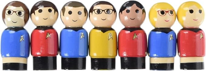 The Big Bang Theory/TOS Pin Mate Set of 7 - Con. Excl.