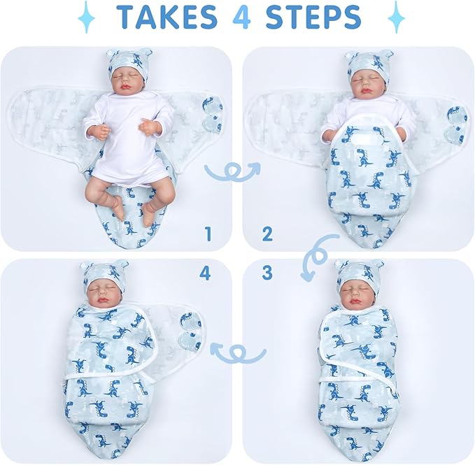 Reborn Baby Doll Accessories 16-18 Inch Baby Doll Blue Reborn Newborn Doll Clothes
