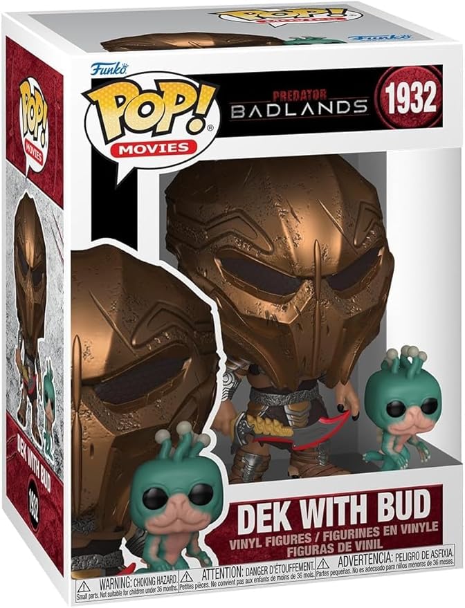 POP Funko Movies: Predator Badlands - DEK with Bud Vinyl Figure (Bundled with Compatible Box Protector Case) Multicolor 3.75 Inches