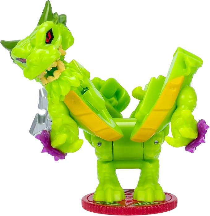 Legends of Akedo Ninja Bosses, Venom Claw, 3" Tall Battling Action Figure with 360˚ Tail Whip and Claw Attack Spin Action, Double Defense Armor That Pops Off When Struck, 4 Ninja Bosses to Collect