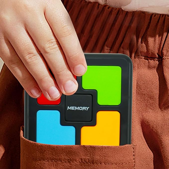 Handheld Memory Games for Kids Ages 4-8, Light Up Electronic Toys, Car Travel Board Games for Kids,Birthday Gifts for 3-12 Year Old Boys