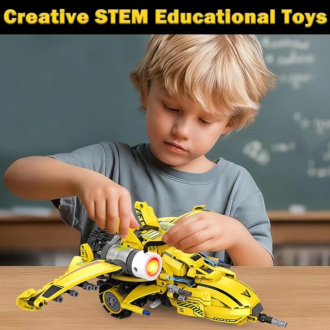 Ivrmtal Robot Building Toys for Kids, 5-in-1 Remote & APP Controlled STEM Building Set for Boys Age 8-12 Technic Coding Robotic Kit Led-Lights Easter Gift for Kids Age 8 9 10 11 12 13 14+ (673pcs)