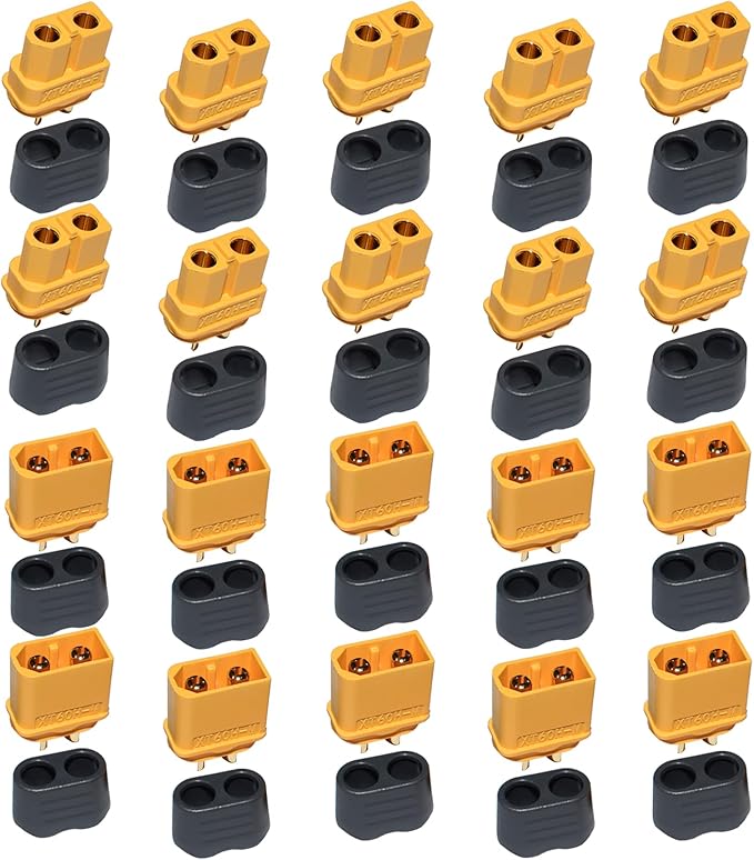10Pair XT60H (XT60 Uograde) Male Female Bullet Connectors Plugs for RC Lipo Battery Rc Drone Airplane Accessories XT60 Connectors Plugs