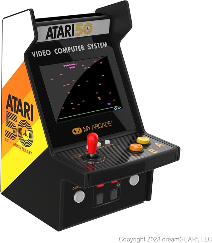 My Arcade Atari Micro Player Pro: 100 Arcade Games, 6.75" Portable Game, Retro Gaming Consoles