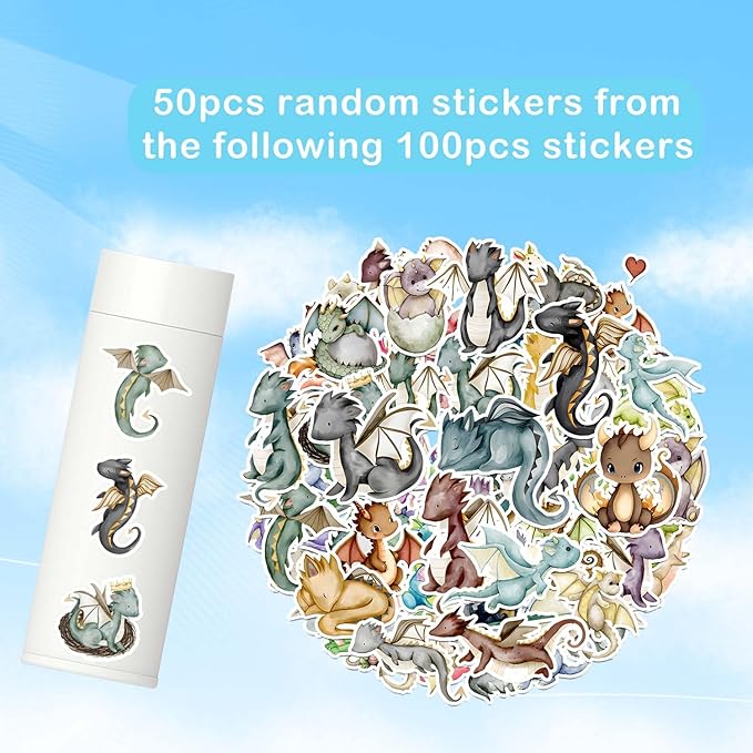 98PCS Dragon Party Favors Dragon Knight Birthday Decorations with Magical Dragon Slap Bracelets Dragons Stickers Dragon Badge Dragon Keychains Dragon Tattoos for Dragon Party Supplies