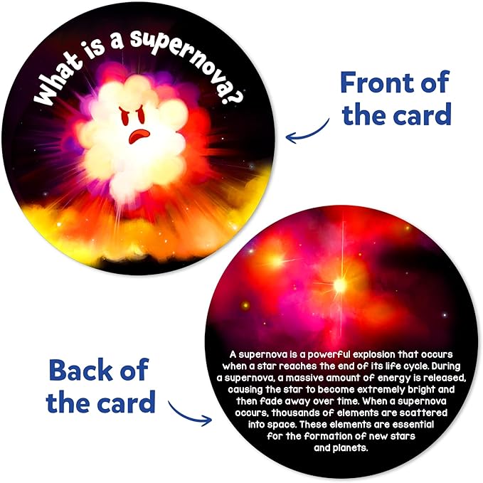 Skillmatics Flash Cards - Science Snippets Space, STEM Learning Educational Toys & Learning Aids for Kids, Gifts for Boys & Girls Ages 7, 8, 9 & Up, Homeschool, Classroom & Travel Activity