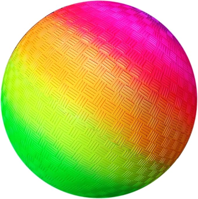 AppleRound 8.5-inch Dodgeball Playground Balls, Pack of 4 Balls with 1 Pump, Official Size for Dodge Ball, Handball, Camps and Schools