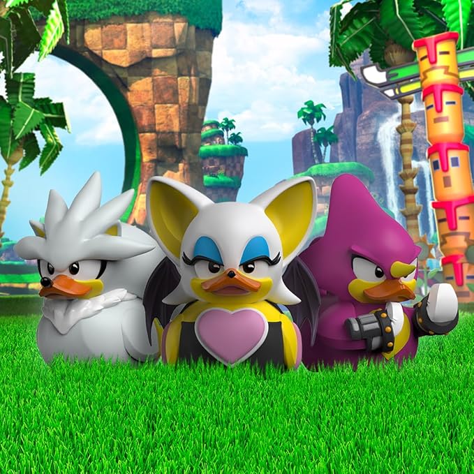 TUBBZ First Edition Silver The Hedgehog Collectible Vinyl Rubber Duck Figure - Official Sonic The Hedgehog Merchandise - SEGA Movies TV & Video Games