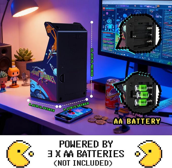 16 Bit Handheld Retro Games Console for Kids Adults, 8-Way Joystick,2.5'' Large Screen Preloaded 220 HD Classic Retro Video Games,,Gift for Kids 4-12