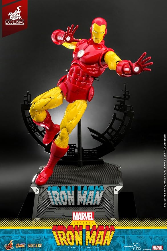 Hot Toys Iron Man Classic Comic Masterpiece CMS014D57 Diecast 1/6 Scale Exclusive, Red