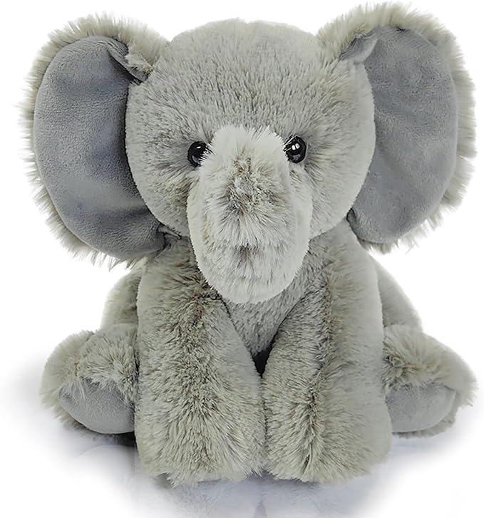 Elephant Stuffed Animal Toys, 8.5 Inch Soft and Cuddly Elephant Plush Animals Toy, Cute and Realistic Animals Gifts for Boys and Girls Toy for Toddlers 1-3