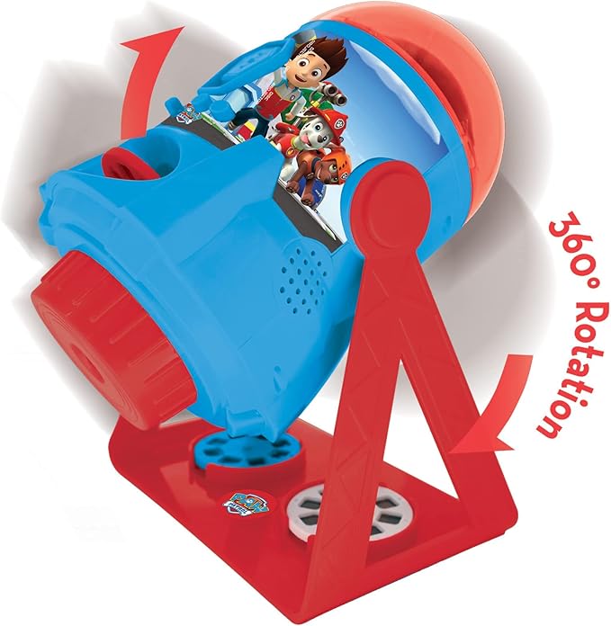 LEXiBOOK Paw Patrol - My Stories Brought to Light - Story Projector with Sounds, Timer and Booklet, Blue/red