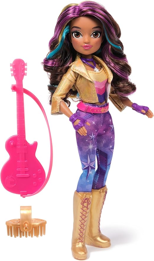 Unicorn Academy, Power of Friendship Sophia Doll, Easter Gifts Idea, Dolls & Unicorn Toys for Girls, Includes Guitar & 6 Fashion Accessories, 9.5”