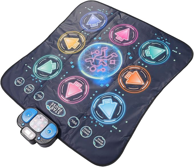 Dance Mat Kids Single Electronic Dancing Pad Challenge Game Music Toy for Home Indoor Outdoor Memory and You Dance MatKids MatElectronic MatDance PadMusic