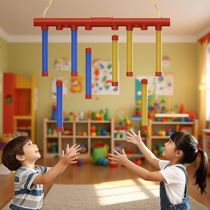 2026 Reflective Drop Stick Challenge Game - Hand-Eye Coordination Reflex Training Toy with 3 Adjustable Speed Modes - Engaging Catching Sticks Game for All Ages