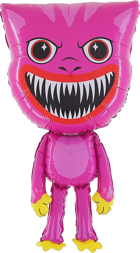 Toyland® 96cm (38") Giant Pink Monster Character Foil Balloon - Kids Party Balloons
