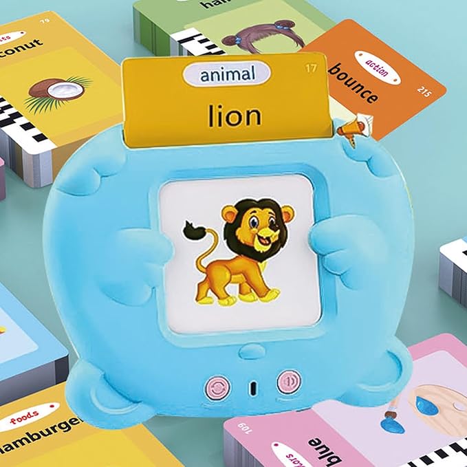 Talking Flashcard for Kids - Educational Interactive Learning Travel Toy | Fun Talking Cards Perfect for Preschool Kindergarten Homeschooling Travel Home Car Airplane Use