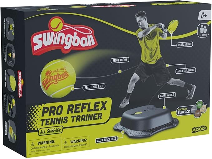 Swingball All Surface Tetherball Tennis Set – Portable Outdoor Game for Kids & Adults – Includes Paddles & Ball – Backyard, Lawn, or Park Active Play – Family Fun, Easy Setup & Storage