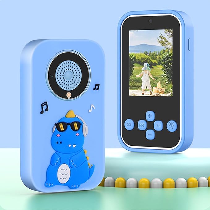 1080P, High Definition 48MP Digital Camera Camera 2.4inch Display Multifunctional Music Player Electronic Books for Child ation (Blue)