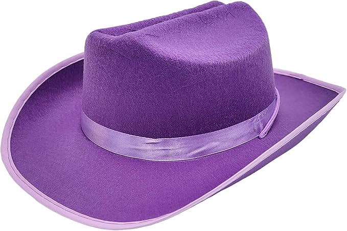 The Dreidel Company Cowboy Felt Western Hat, 22" Circumference Dress Up Costume Clothes for Kids, Pretend Play, Party Favors