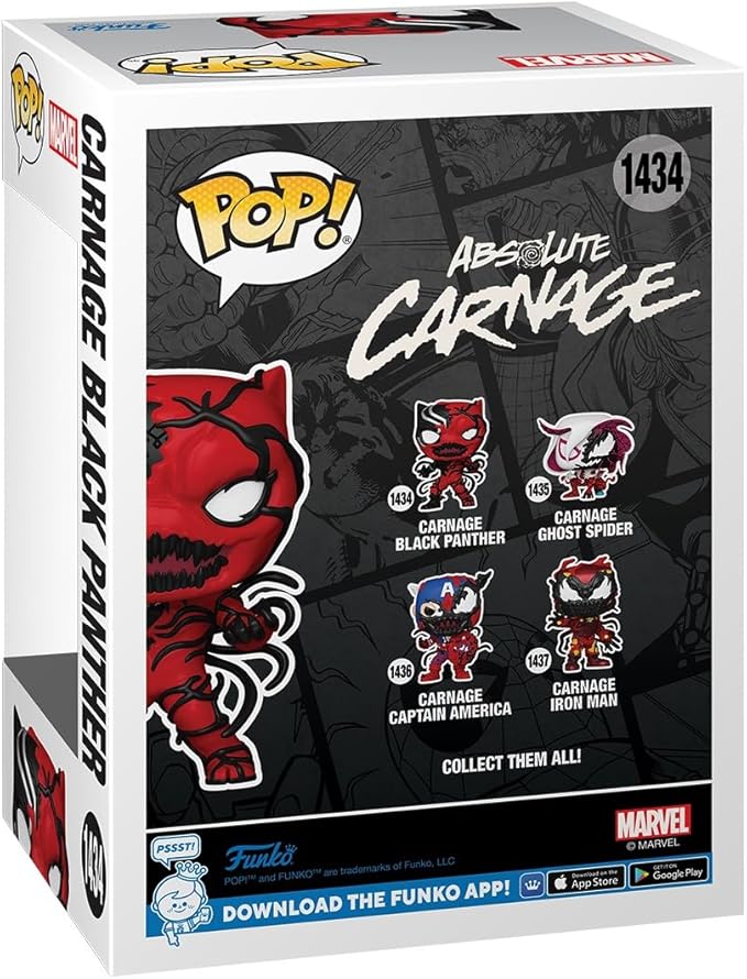 Funko POP Marvel: Carnageized - Black Panther - Marvel Comics - Collectable Vinyl Figure - Gift Idea - Official Merchandise - for Kids & Adults - Comic Books Fans - Model Figure for Collectors