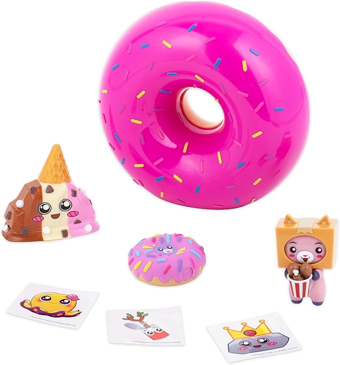 LankyBox Mini Mystery Donut, Collectible Mini Figures, 6 Exciting Toys to Discover inside, Officially Licensed LankyBox Merch