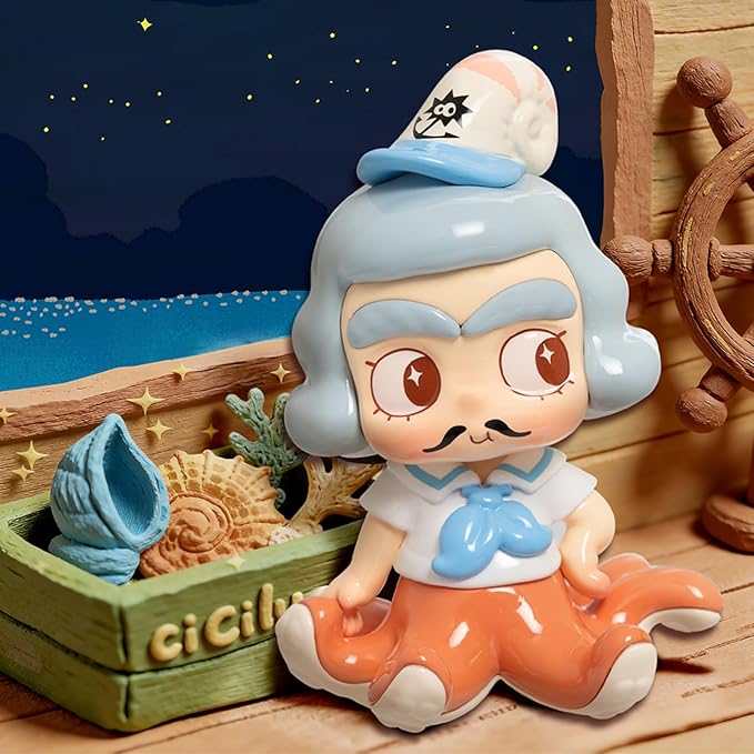 52TOYS CiCiLu The Tide Shop Series Blind Box, 1Pc Collectible Toy Kawaii Action Figures Creative Gift Room Decor Desktop Decoration 2.36 Inch, Gift for Birthday Partpy