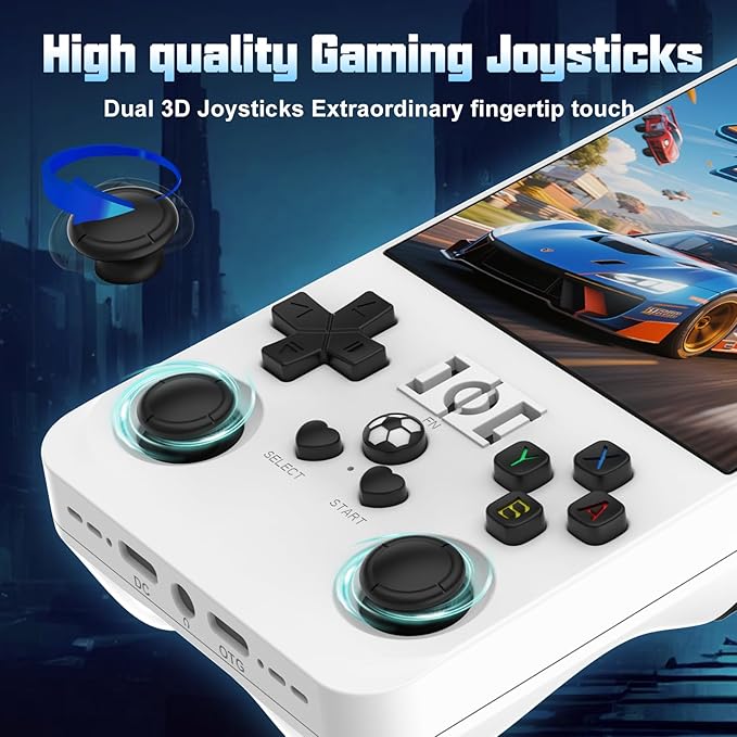 RegiisJoy R36 MAX Handheld Game Console 40250 Games, 4 inch IPS Screen Retro Game Console, Mini Portable Pocket Arcade 4000mAh 256G TF