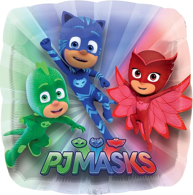 Anagram PJ Masks 4th Birthday Party Supplies Gekko Owlette Catboy Balloon Bouquet Decorations