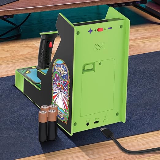 My Arcade Galaga Joystick Player : Officially Licensed Galaga and Galaxian Video Game Console, Fun Portable Mini Game 3.2" Full Color Display