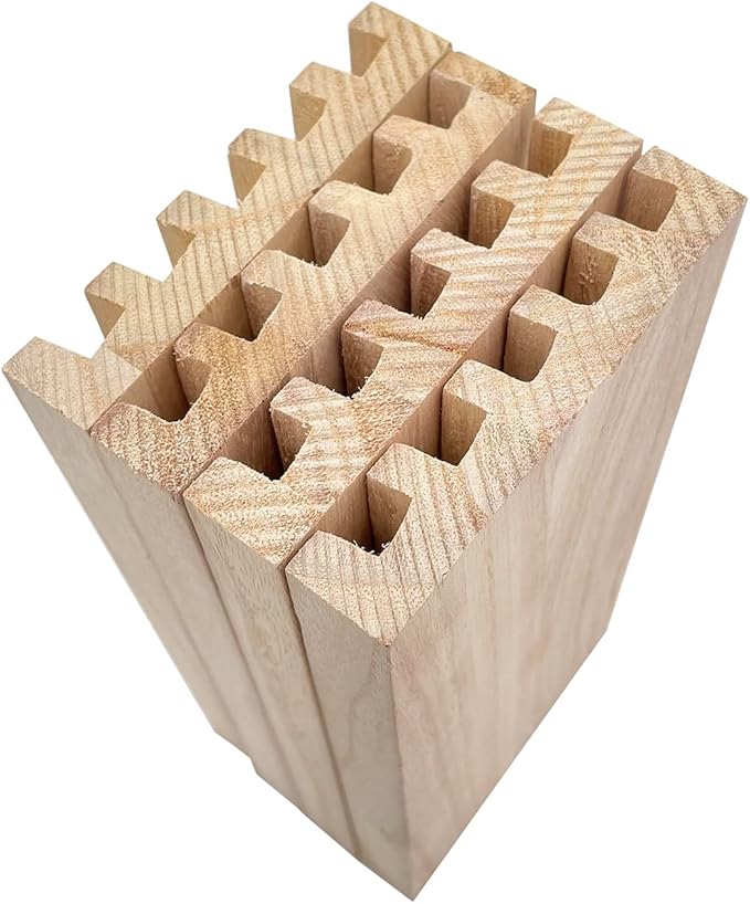 Natural Wood Domino Racks, Domino Tiles Holders,Domino Trays Set of 4 for Mexican Train Chickenfoot and Other Dominoes Games