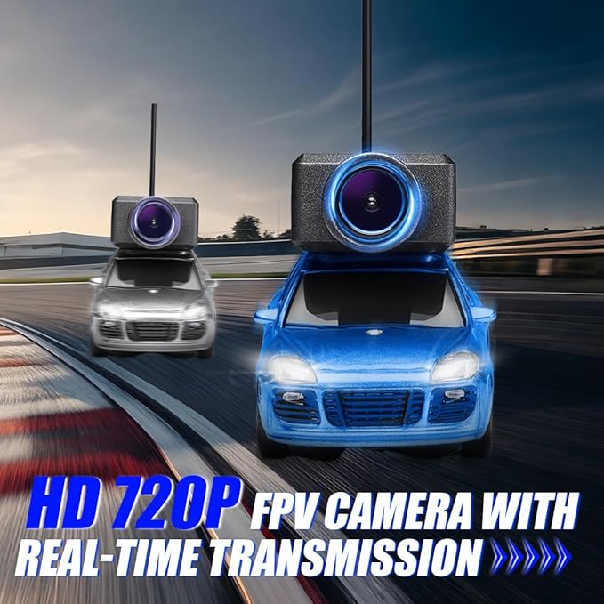 WL 1/64 FPV RC Mini Car with 3-Speed Modes, APP-Controlled Fully Proportional Mini Climbing Vehicle Model (RTR Version)