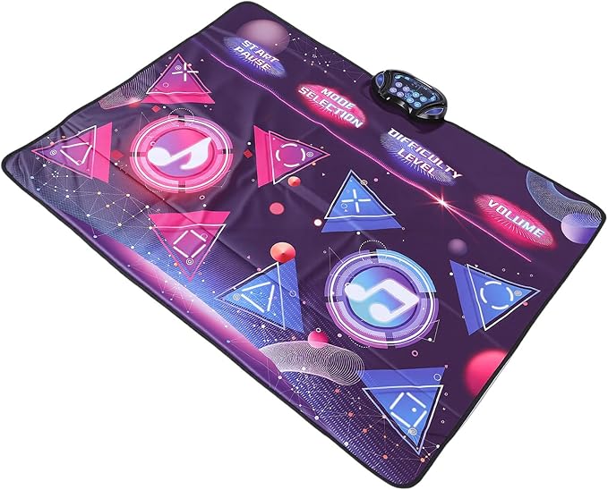 Keenso Kids Dance Mat, Fabric Music Electronic Toy, 8 Game Modes for Dual Players, Fun Interactive Activity for Boys and Girls
