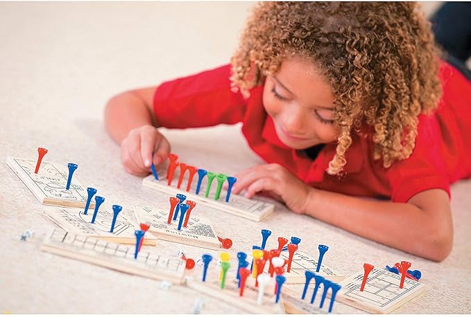 Fun Express Wooden Board Games Set 12 Pack - Classic Travel Games for Kids & Adults | Mini Peg Board Games, Checkers & Tic Tac Toe | Portable Family Game Night Collection for Road Trips & Camping