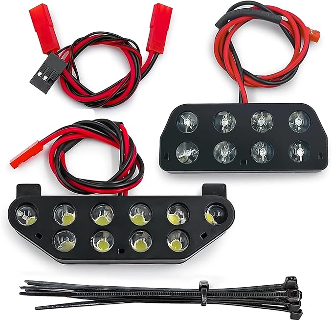 RC Spare Part for 1/5 for DBXL XL 4WD 2.0 4X4 Gas for Buggy RTR Parts RC Car Roof Light Front and Rear Light Taillights RC Car Modified Accessories(Front and Rear Light)