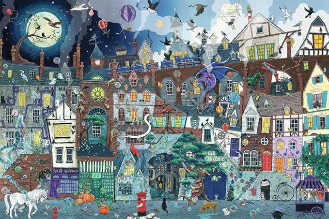 Ravensburger - Fantasy Street - 5000 Piece Jigsaw Puzzle - Stunning Imagery - Beautiful and Intricate - Olde Victorian Street Faire - Premium Quality - Puzzles for Adults