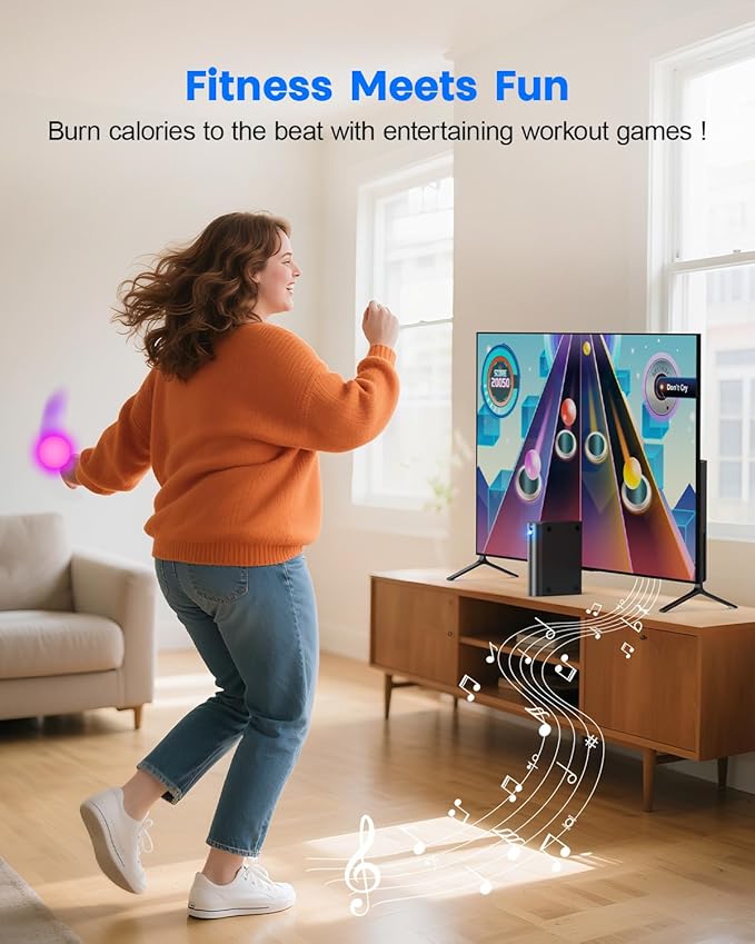Motion Video Game Console for Kids & Adults, Plug & Play AR Camera Games for TV, for Indoor Physical Play & Interactive Family Fun. Great for Family Game Night, Playtime, and Playdates