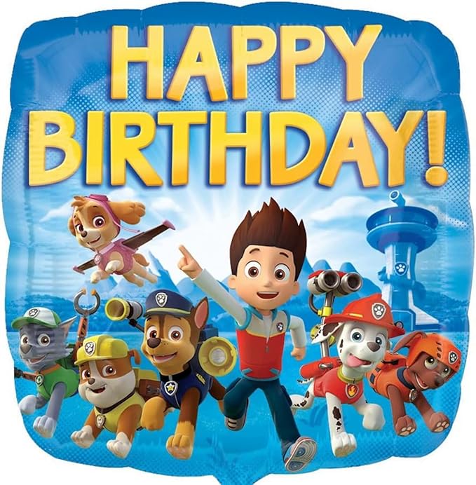 Anagram Rubble Birthday Party Supplies Pups on Patrol Balloon Bouquet Decorations