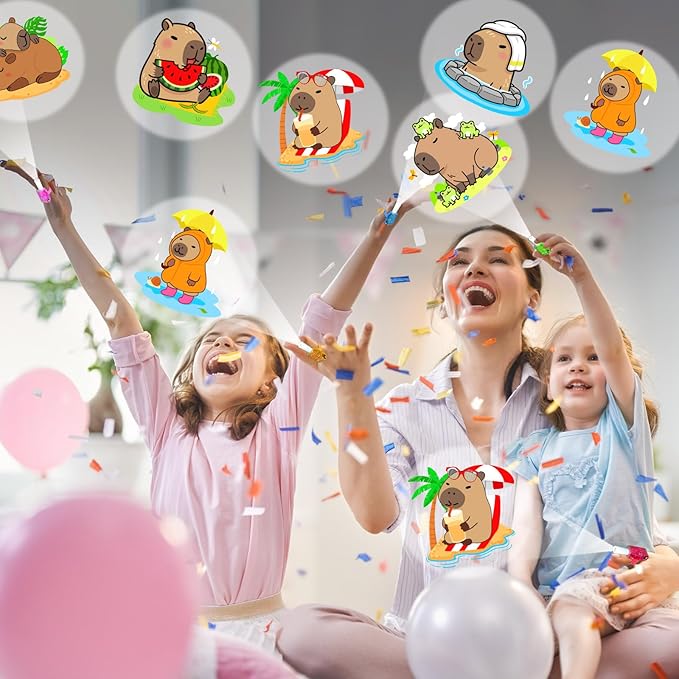 36Pcs Capybara LED Finger Lights Animal Party Favors Glow in the Dark Light Up Toys Capybara Themed Toys Bulk for Birthday Party Favors Treasure Box Goodie Bag Stuffer Birthday Gifts Classroom Prize