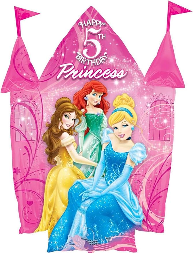 Princess Theme 5th Birthday Party Supplies 8 Princesses Balloon Bouquet Decorations