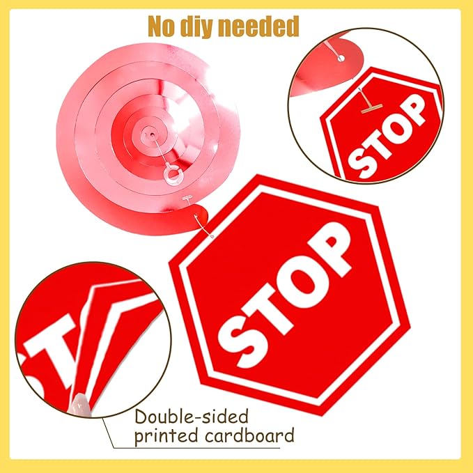 School Bus Hanging Swirls Wheels On The Bus Birthday Decorations 20Pcs Back to School Ceiling Swirls School Bus Party Hanging Streamers for School Classroom Theme Party Supplies