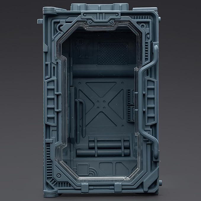 JOYTOY 5'' Display Box,Action Figures Display Case - Individual Soldier Hangar Display Case - Titanium Grey C - Dustproof Collectibles Box Ages 15+