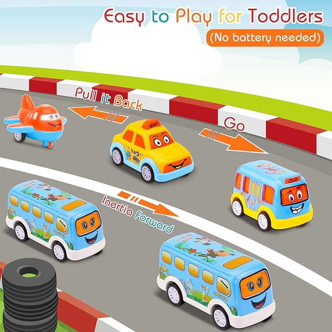 Nicmore Carrier Truck Toddler Toys Car: Transport Toy for 1 2 3 4 Year Old Boys Girls 18 Month 5-in-1 Kid Playset Gifts for Preschool Birthday Christmas