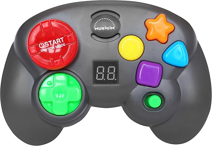 MUKIKIM Brain Blast - Memory & Light Chase 2 Games in 1. Exciting & Unique Electronic Handheld Game for Kids Ages 3+. Challenge Yourself to Repeat The Patterns & Advance to Higher Levels!