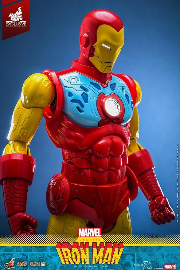 Hot Toys Iron Man Classic Comic Masterpiece CMS014D57 Diecast 1/6 Scale Exclusive, Red